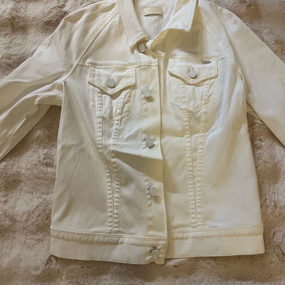 MOTHER Cream Jean Jacket - Picture 1 of 2